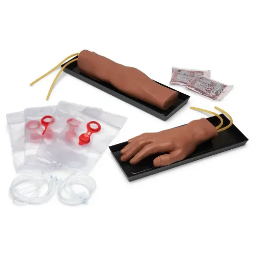 [140-140B] IV Training Arm/Hand Set Dark